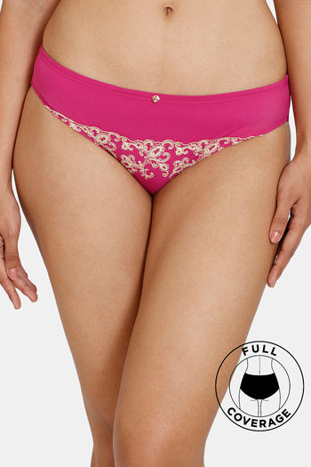 Buy Zivame Desert Rose Low Rise Full Coverage Bikini Panty - Festival Fuchsia